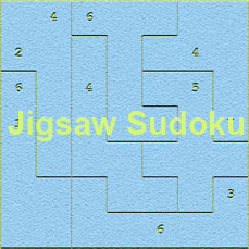 Jigsaw Sudoku - Easy 